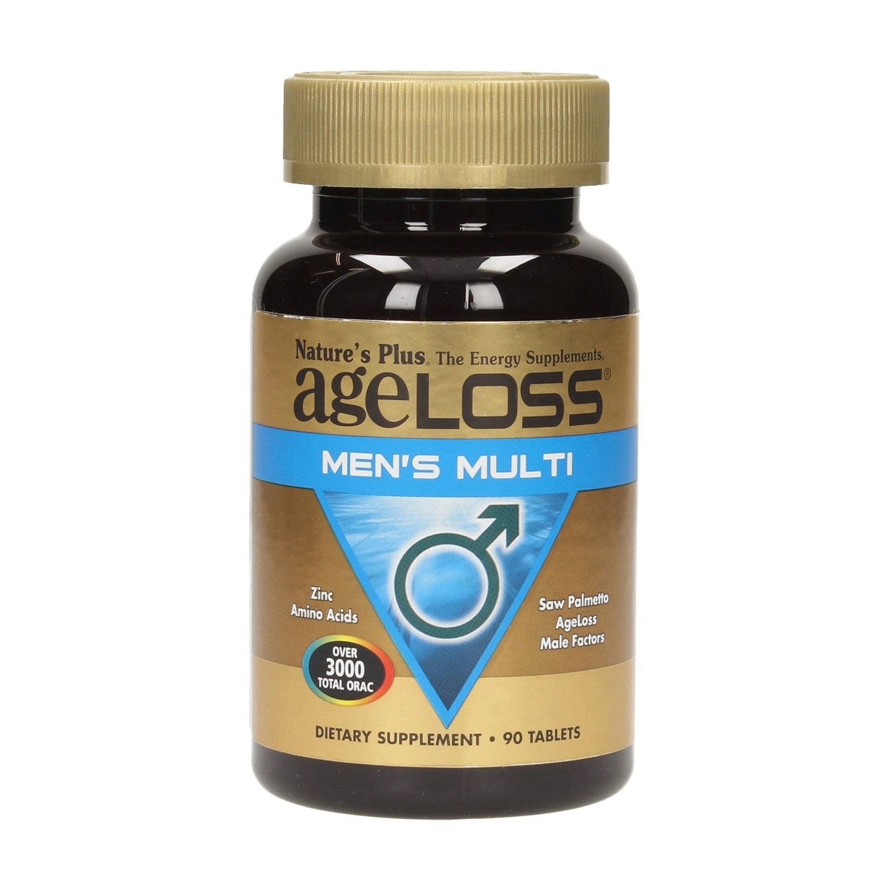 Мультивітаміни для чоловіків NaturesPlus AgeLoss Men's Multi, 90 таблеток